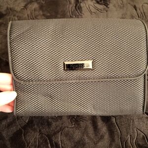 Koltov Black White Textured Crossbody Mini Purse